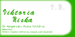 viktoria miska business card